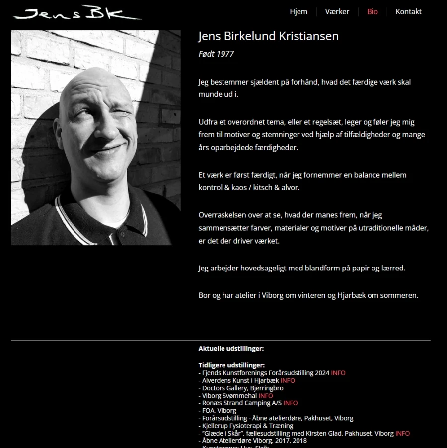 Link til Jens Birkelund Kristiansens hjemmeside